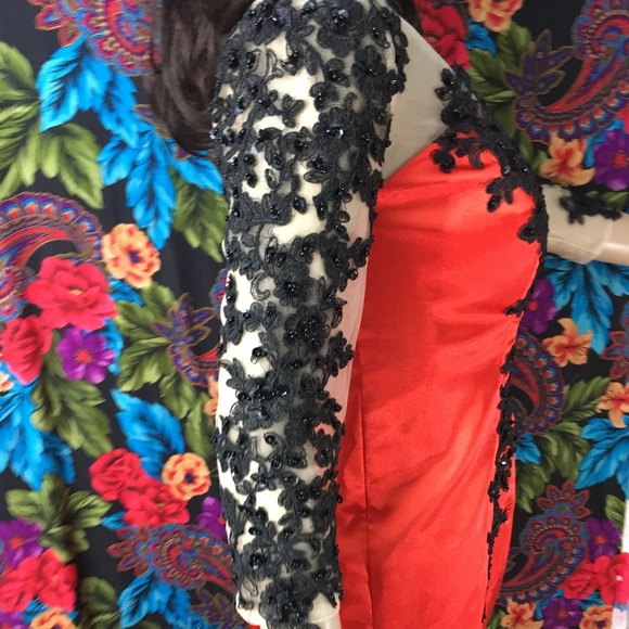 NEW WOMEN’S LONG DRESS SUNVARY Flower Evening Dress Long MAXI WOMENS SIZE LARGE - Picture 2 of 7